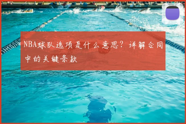 NBA球队选项是什么意思？详解合同中的关键条款
