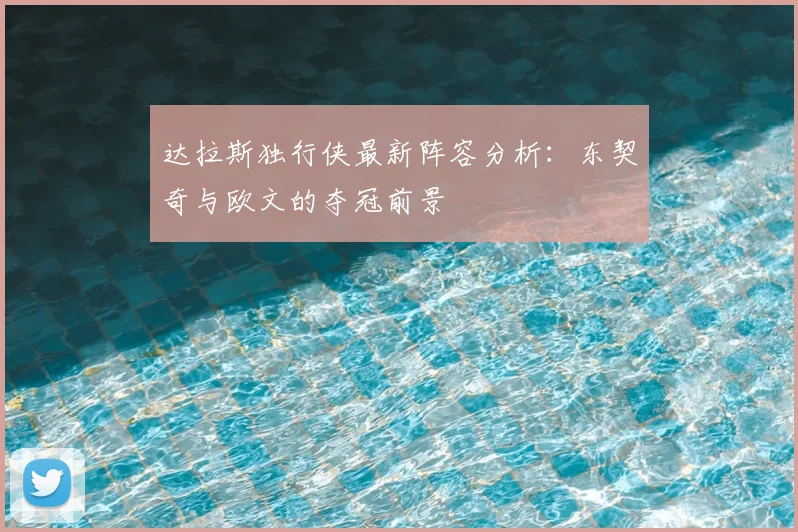 达拉斯独行侠最新阵容分析：东契奇与欧文的夺冠前景